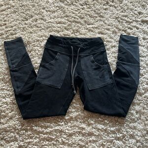 Free People black and grey leggings.